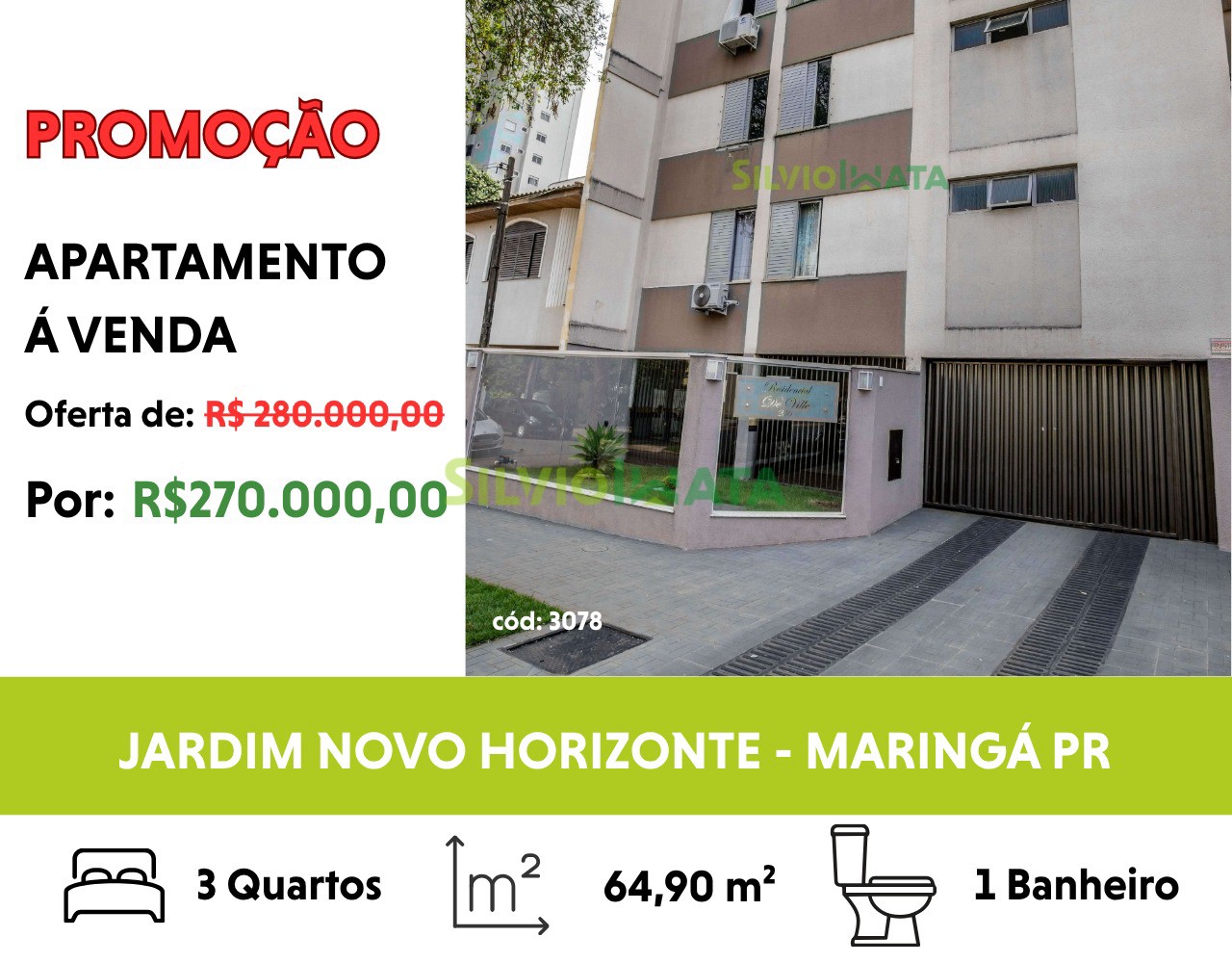 Apartamento à venda em Jardim Novo Horizonte, Maringá — Portal Chave Fácil